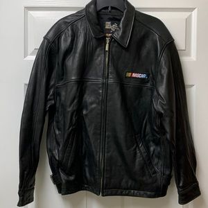 Vintage NASCAR leather jacket